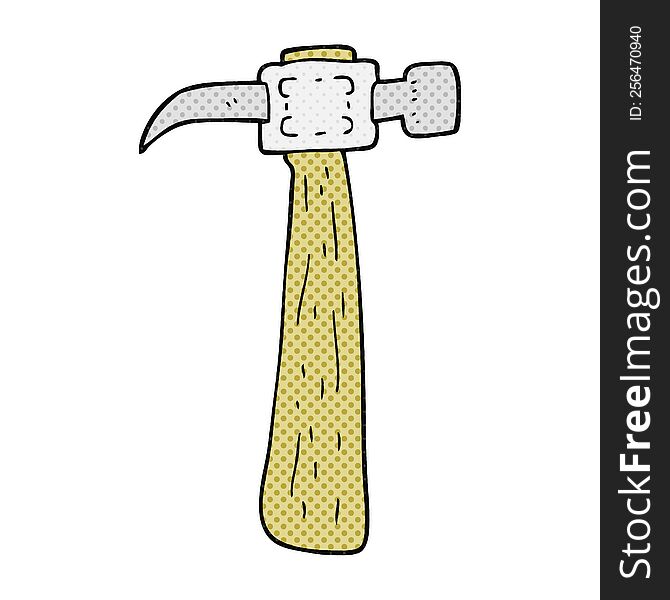 freehand drawn cartoon hammer