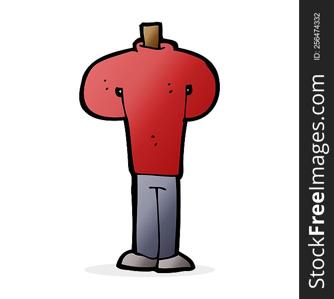 Cartoon Body Standing Still  (mix And Match Cartoons Or Add Own Photos