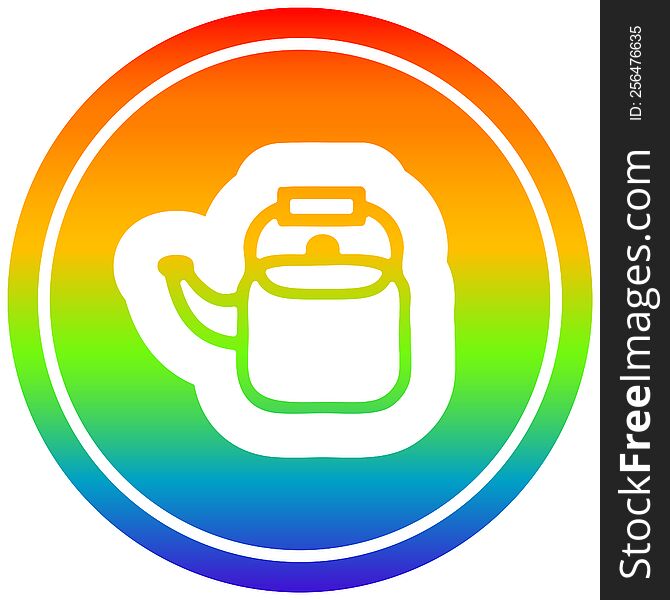 Kitchen Kettle Circular In Rainbow Spectrum