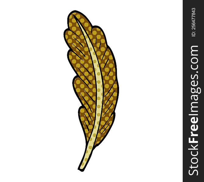 cartoon doodle bird feather