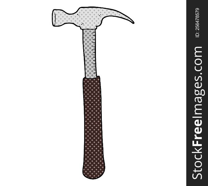 freehand drawn cartoon hammer