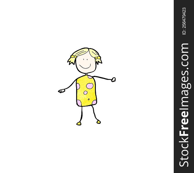 child\'s drawing of a woman