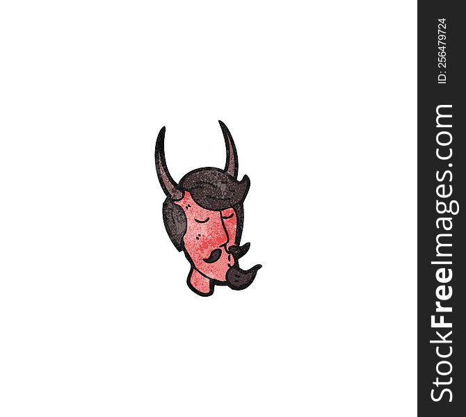 cartoon devil face