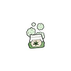 Free Cartoon Bag Of Weed Royalty Free Stock Image - 256483966