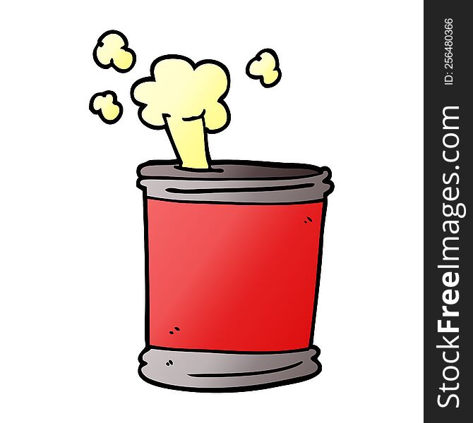 cartoon doodle can of beer