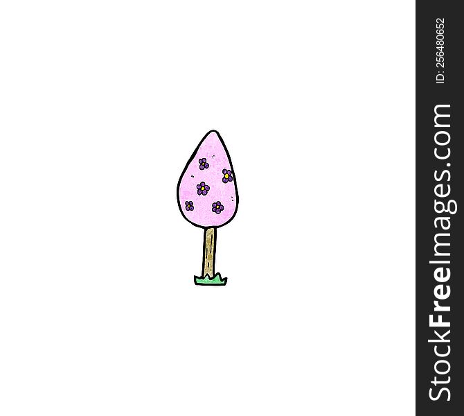 Decorative Cartoon Pink Tree