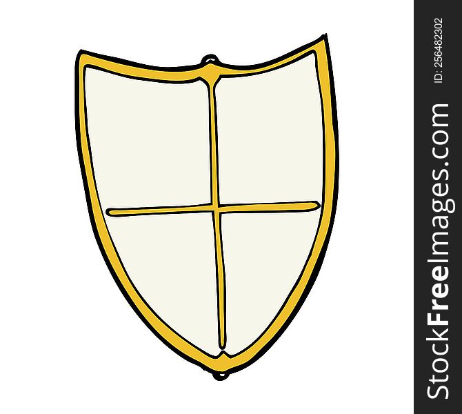 Cartoon Heraldic Shield