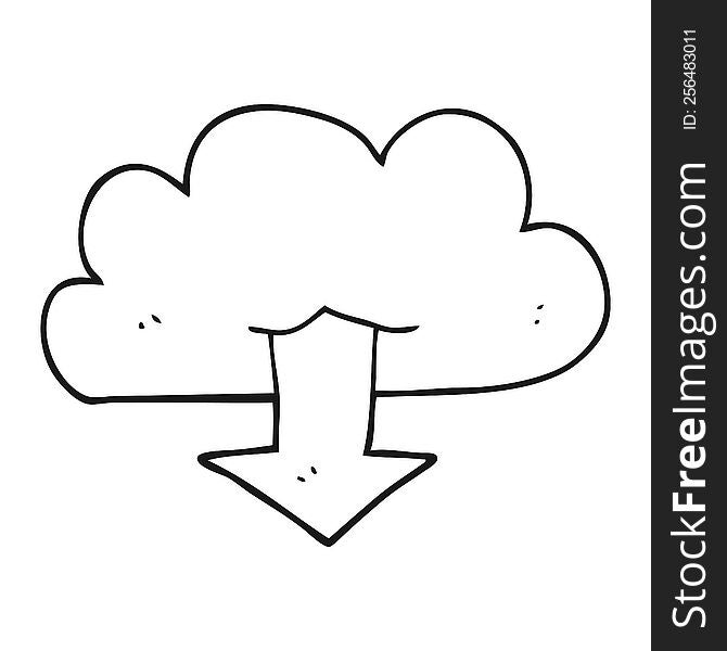 Black And White Cartoon Download From The Cloud
