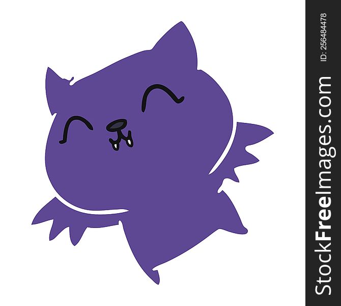 Cartoon Of Cute Kawaii Bat