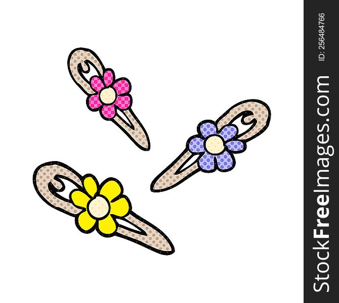 cartoon hair clips