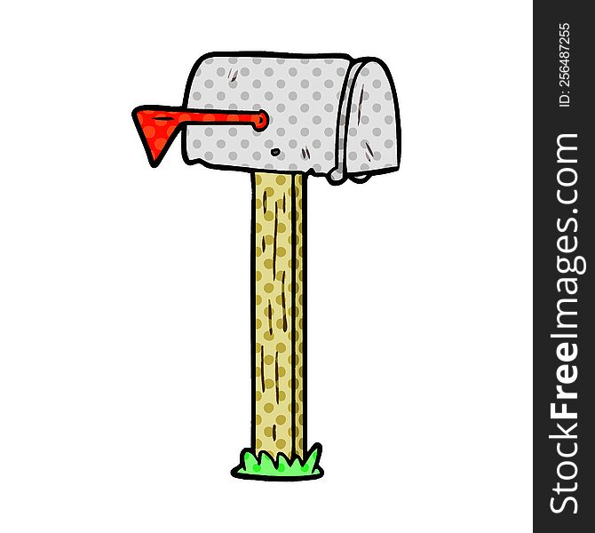 cartoon mailbox. cartoon mailbox