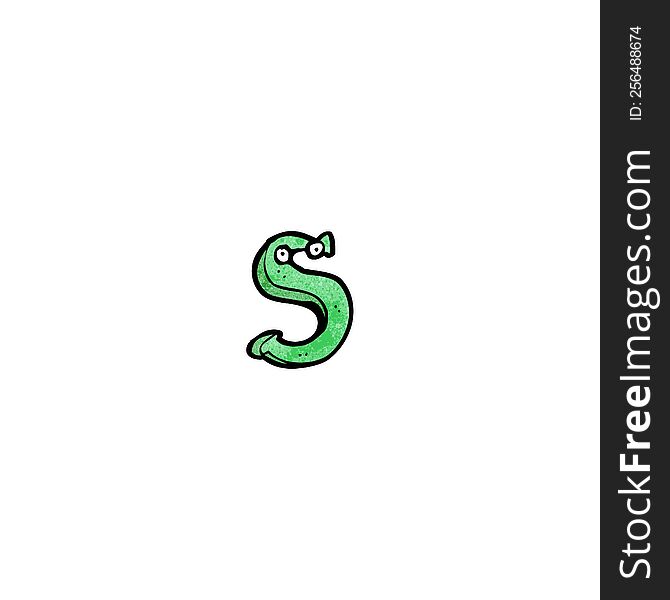 Cartoon Letter S With Eyes