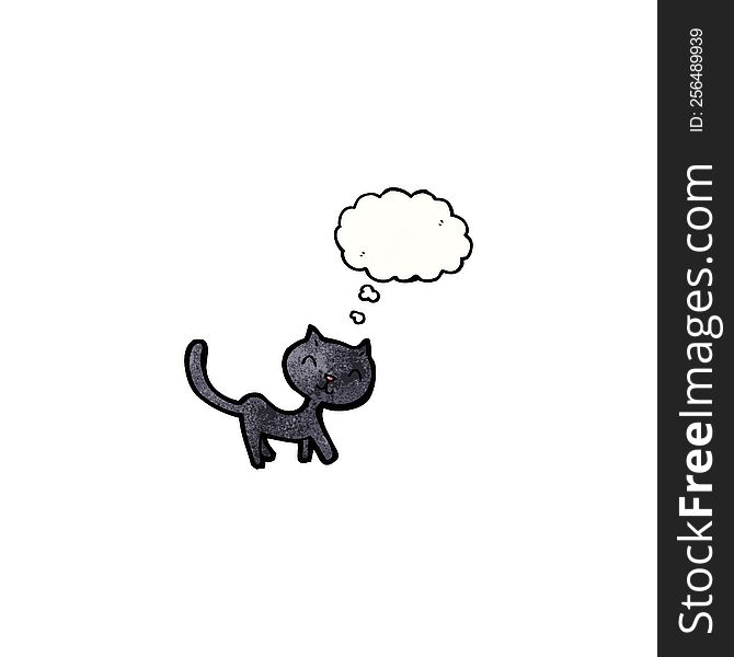 black cat cartoon character