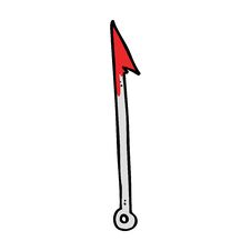 Cartoon Harpoon Stock Image