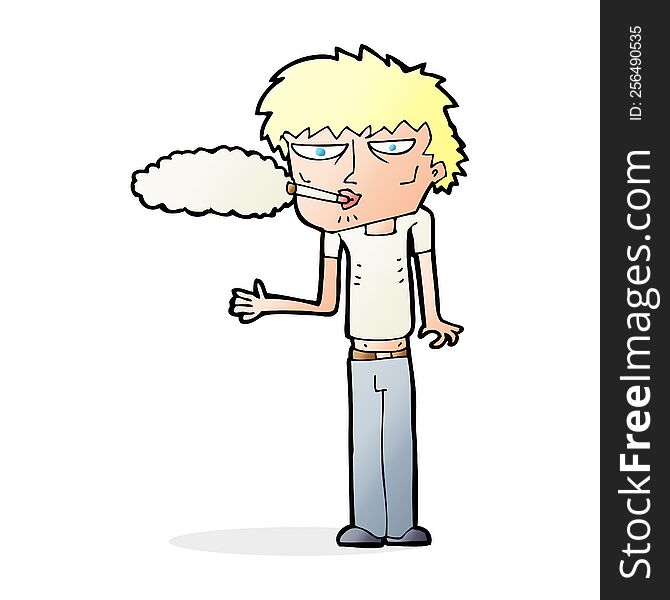 cartoon smoker