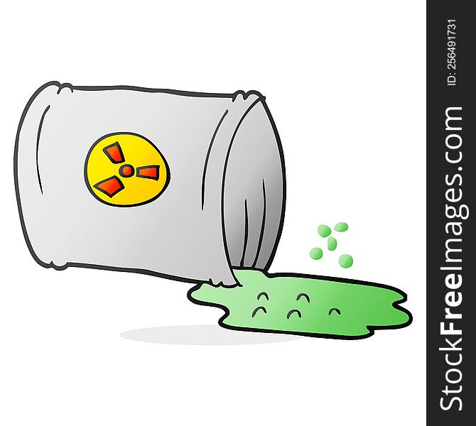 cartoon nuclear waste