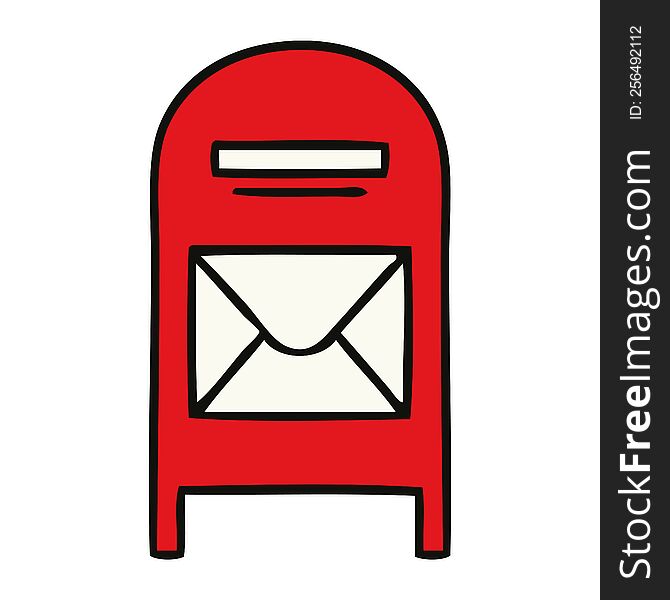 Cute Cartoon Mail Box