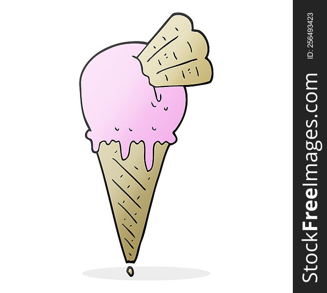 Cartoon Ice Cream Cone