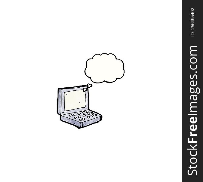 cartoon laptop computer