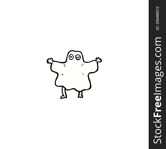 Cartoon Halloween Ghost Costume