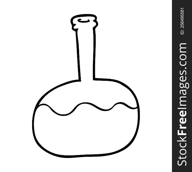 line drawing cartoon experiment potions