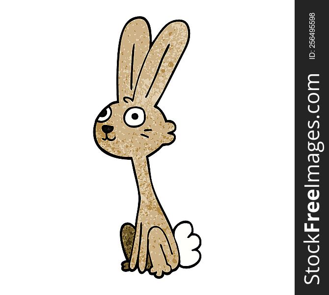 Cartoon Doodle Rabbit