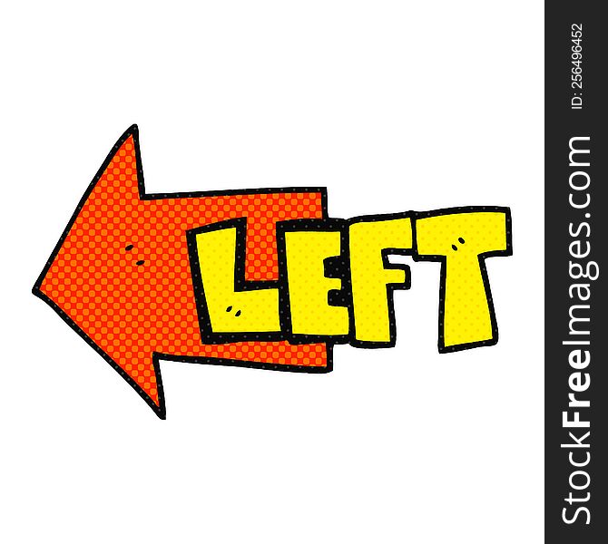 Cartoon Left Symbol