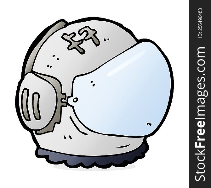 cartoon astronaut helmet