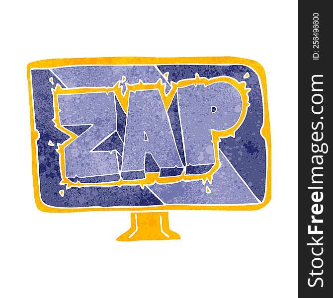 Retro Cartoon Zap Screen