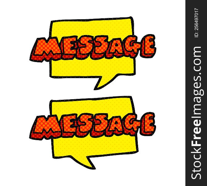 Cartoon Message Texts