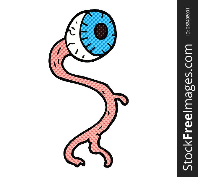 gross freehand drawn cartoon eyeball. gross freehand drawn cartoon eyeball
