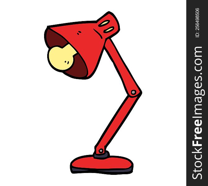 Cartoon Doodle Angled Desk Lamp