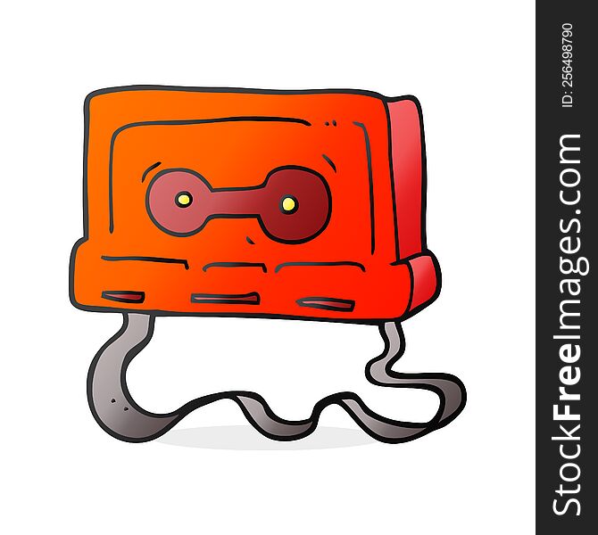 cartoon cassette tape