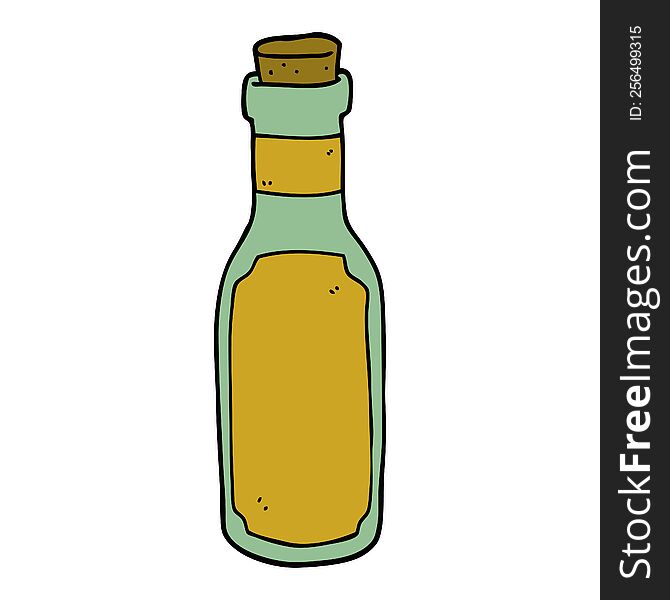 Cartoon Potion Bottle