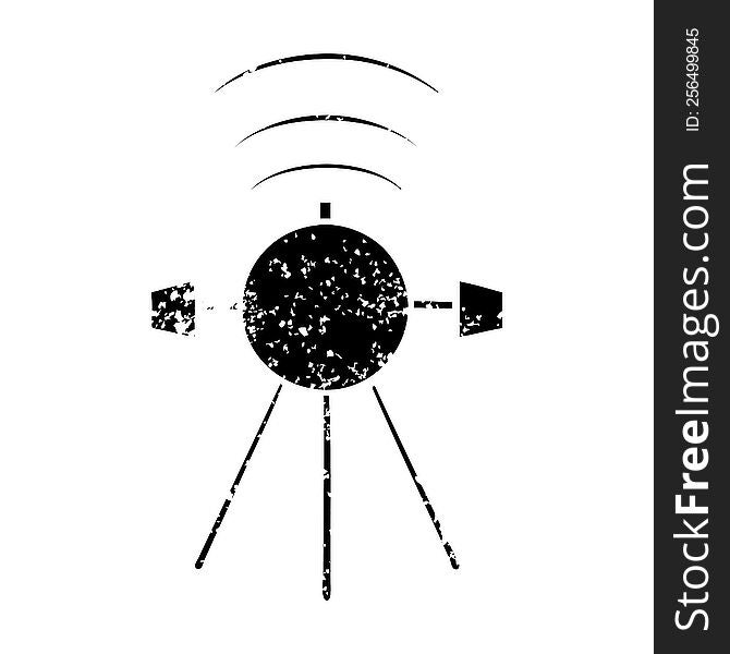 Distressed Symbol Satellite