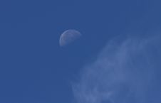 Day Half Blue Moon Stock Photography