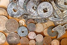 Coins And Souvenirs Stock Images