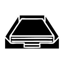 Flat Symbol In Box Stock Image