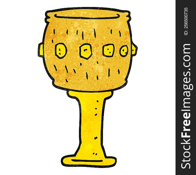 Textured Cartoon Goblet