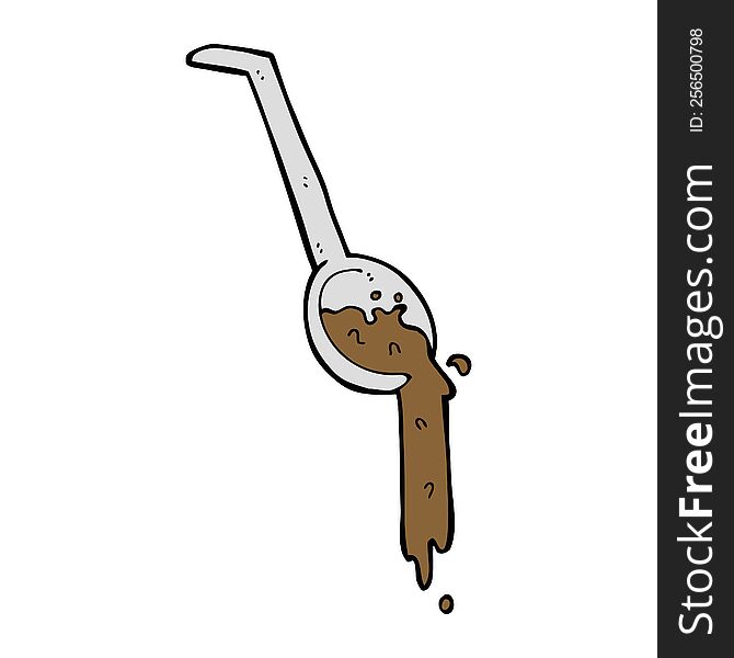 Cartoon Pouring Gravy