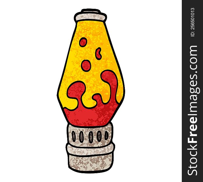 grunge textured illustration cartoon lava lamp