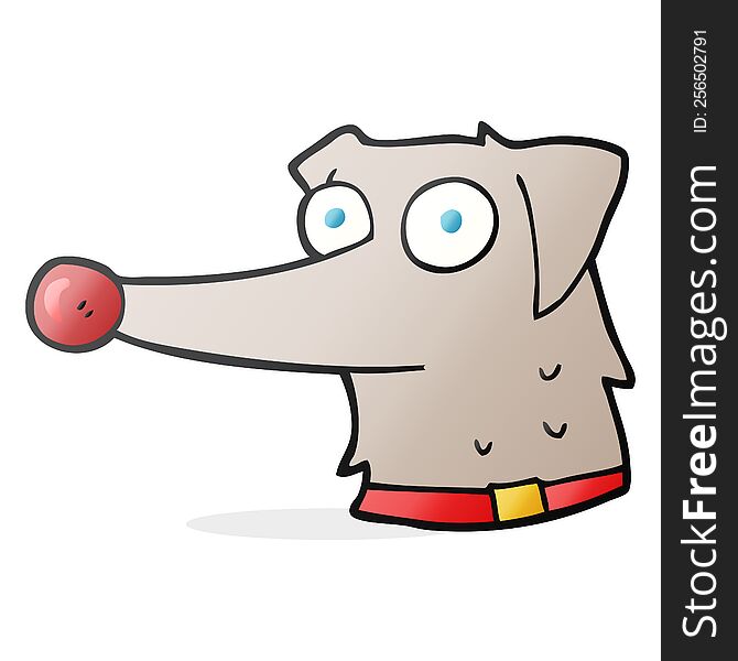 Cartoon Dog With Collar