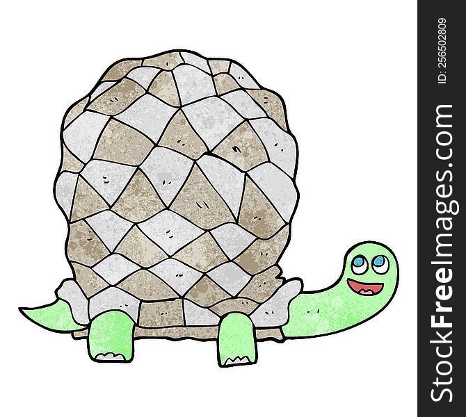 Textured Cartoon Tortoise