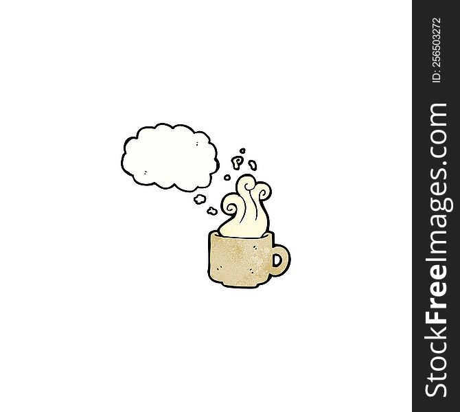 hot cup of coffee cartoon