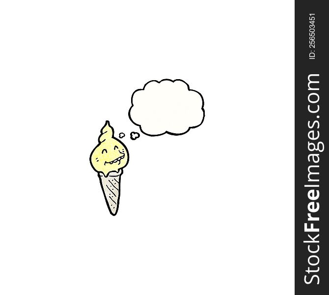 ice cream cone cartoon character