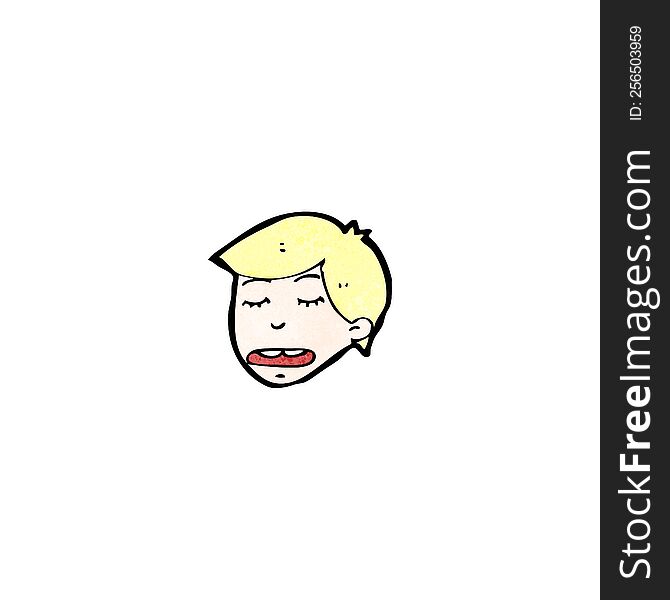 cartoon blond boy