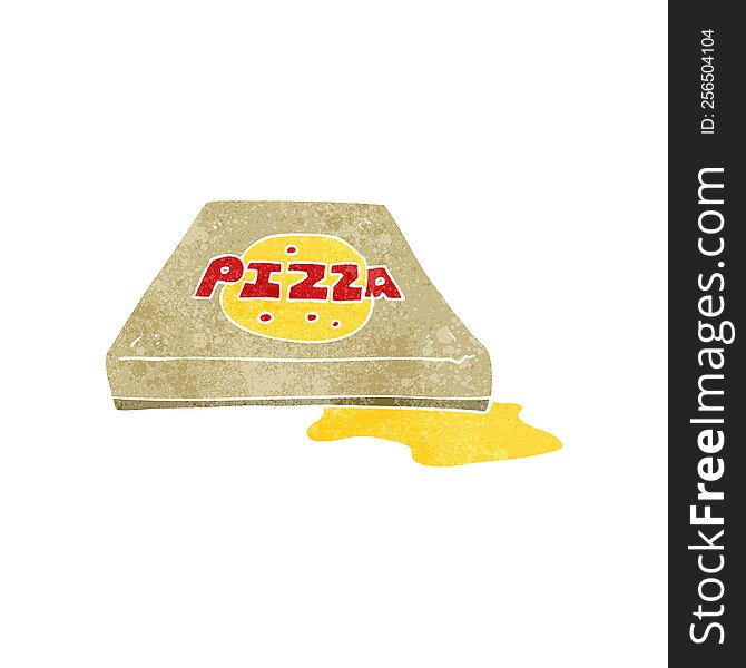 Retro Cartoon Pizza