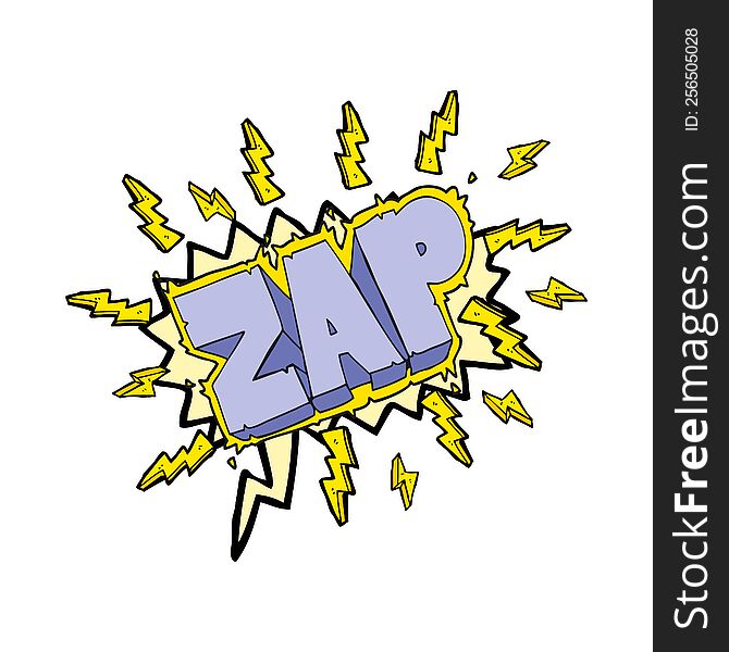 Speech Bubble Cartoon Zap Symbol