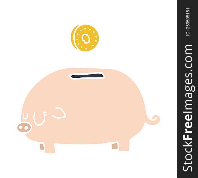 Cartoon Doodle Piggy Bank