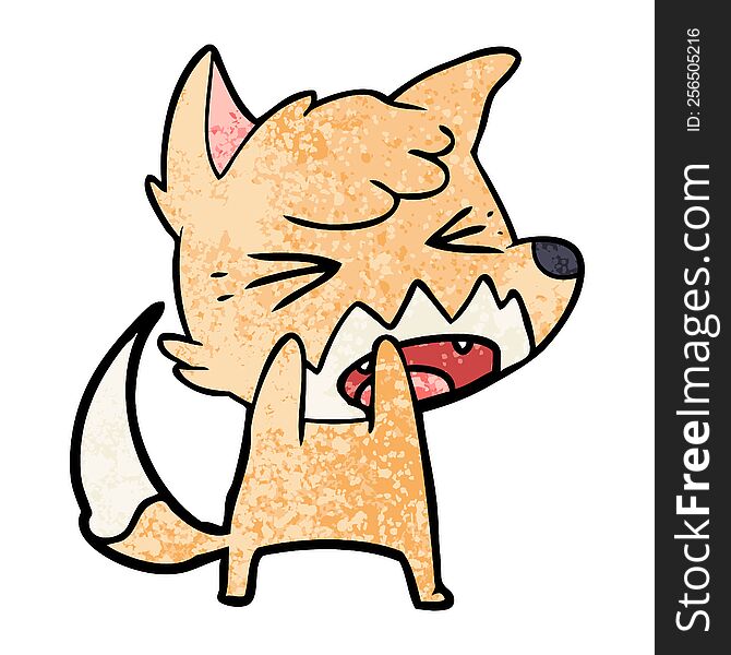 angry cartoon fox. angry cartoon fox